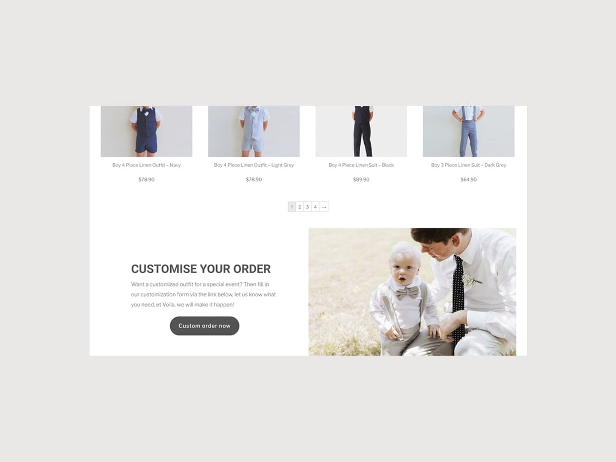 Tiny Tots Customized Order